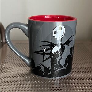 Jack Skellington Gray and Red Mug